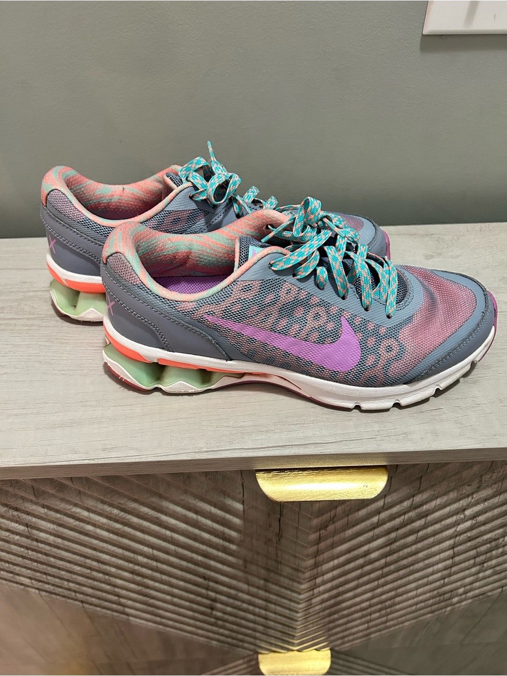 Nike Women’s Purple, Teal & Coral Athletic Running Shoes